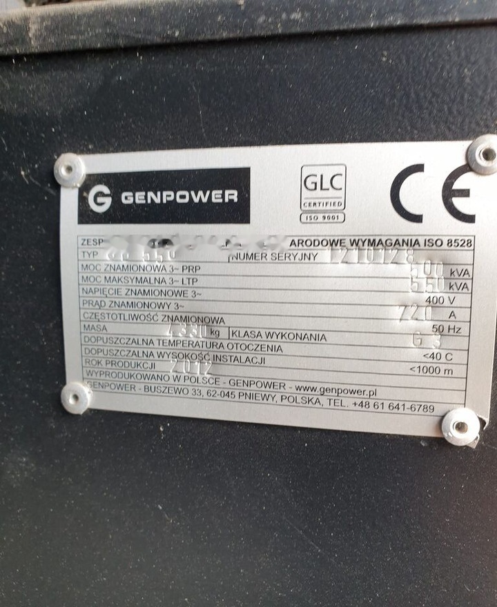 Ny Elgenerator MAN MAN Generator Set Stamford 640 KW 800 KVA Diesel, 2017 Model, 931 HP, 8000 kg, Low Hours, For Sale in Poland: bild 35