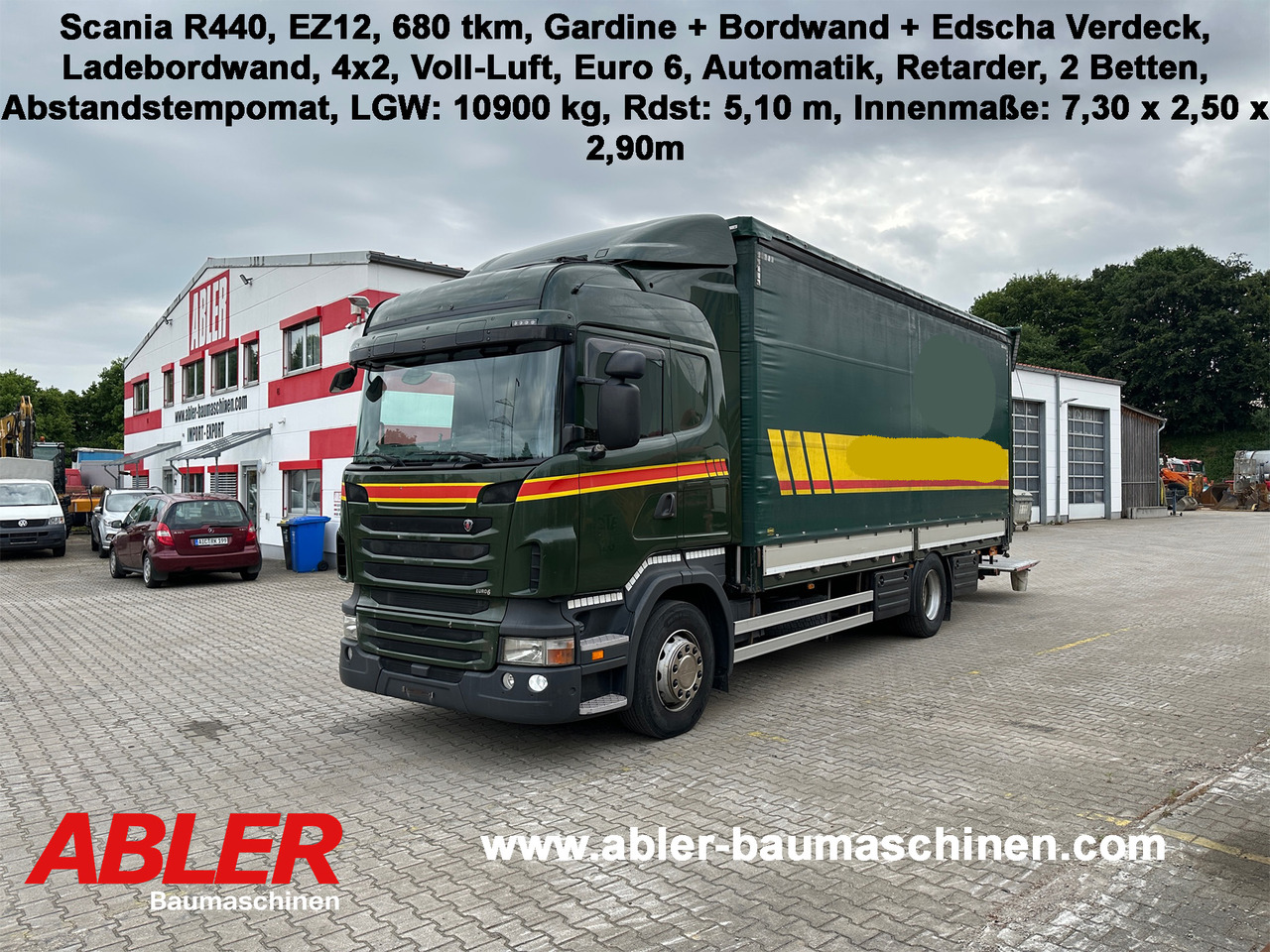 Scania R440 Pritsche Plane Bordwände Ladebordwand - Kapellbil: bild 1 Scania R440 Pritsche Plane Bordwände Ladebordwand - Kapellbil: bild 1