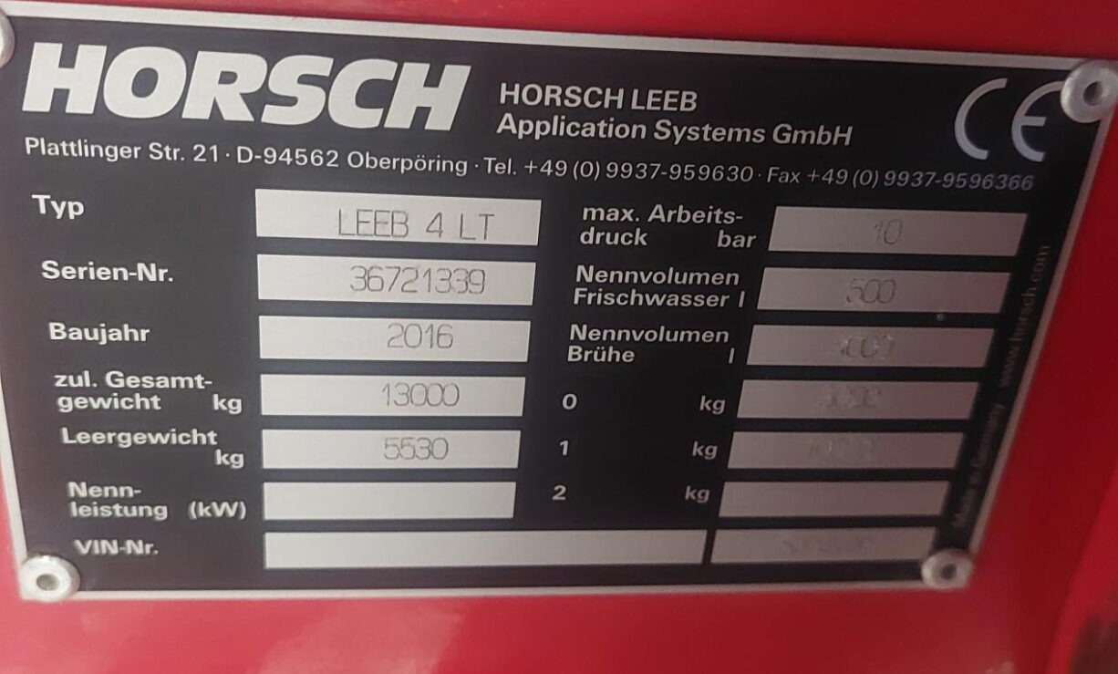 Bogserad spruta Horsch Leeb 4 LT - 28m: bild 15