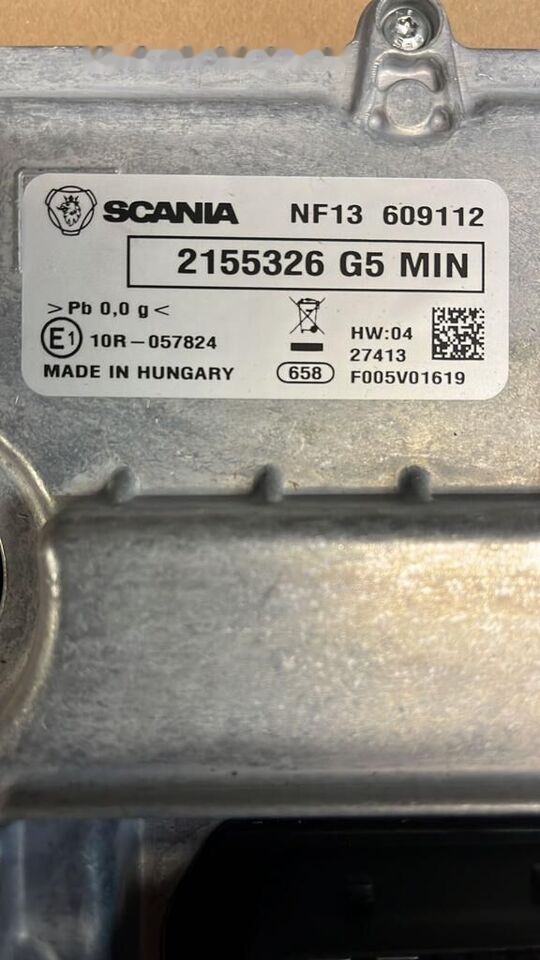 Nowy Sterownik TMS1 SCANIA xpi E6 2155326 program 2155326 - Kontrollenhet för Lastbil: bild 3 Nowy Sterownik TMS1 SCANIA xpi E6 2155326 program 2155326 - Kontrollenhet för Lastbil: bild 3