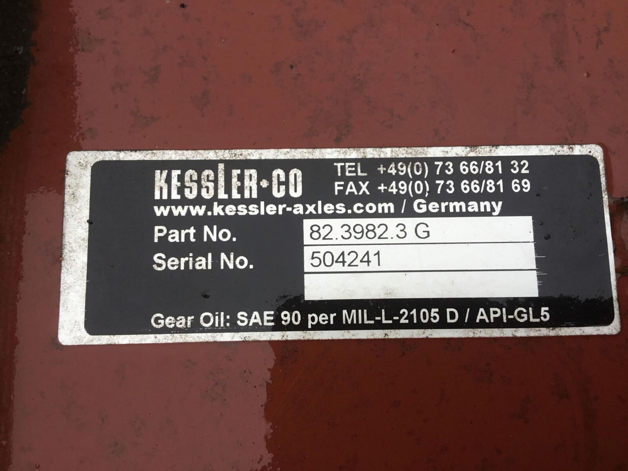Kessler axle 82.3982.3G - Bakaxel för Mobilkran: bild 5 Kessler axle 82.3982.3G - Bakaxel för Mobilkran: bild 5