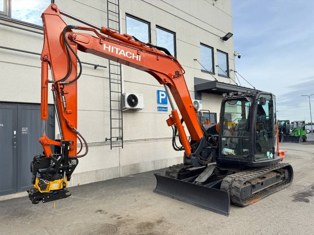 Hitachi ZX85USB-6, Uudella engcon EC209 tiltillä - Minigrävmaskin: bild 2 Hitachi ZX85USB-6, Uudella engcon EC209 tiltillä - Minigrävmaskin: bild 2