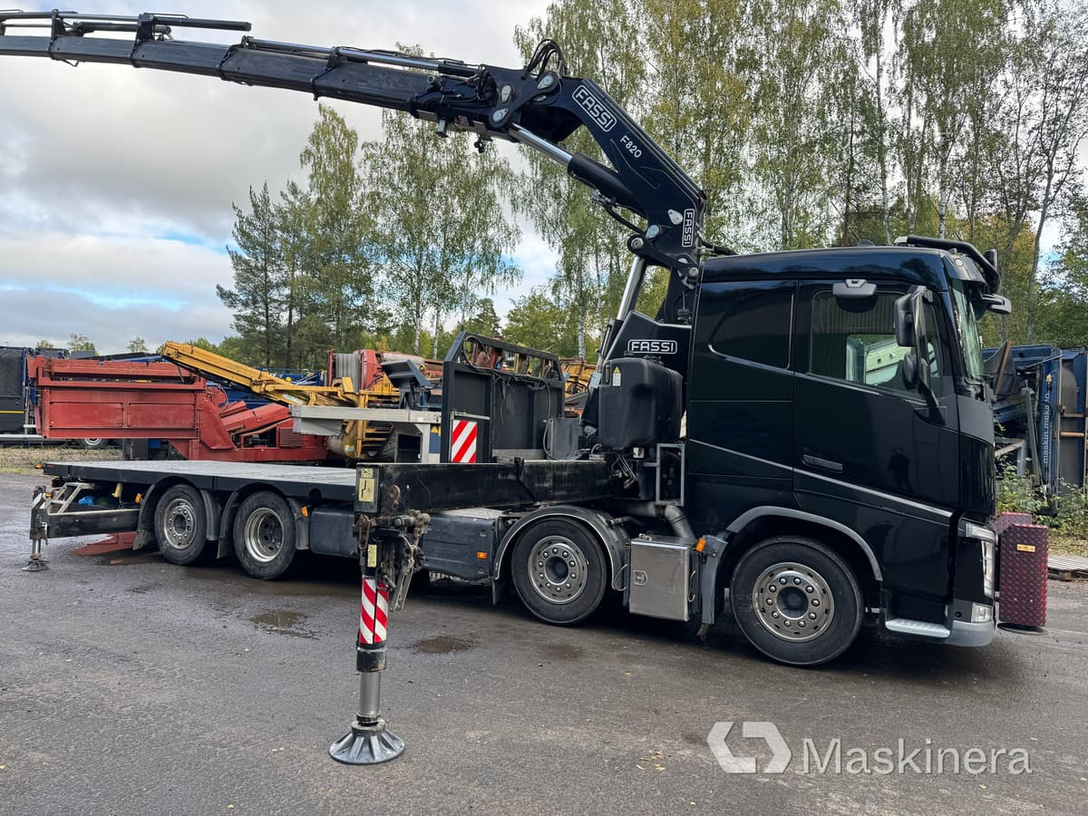 Bodbil Volvo FH 82F med Fassi F820 kran & jib - Flakbil, Kranbil: bild 4 Bodbil Volvo FH 82F med Fassi F820 kran & jib - Flakbil, Kranbil: bild 4