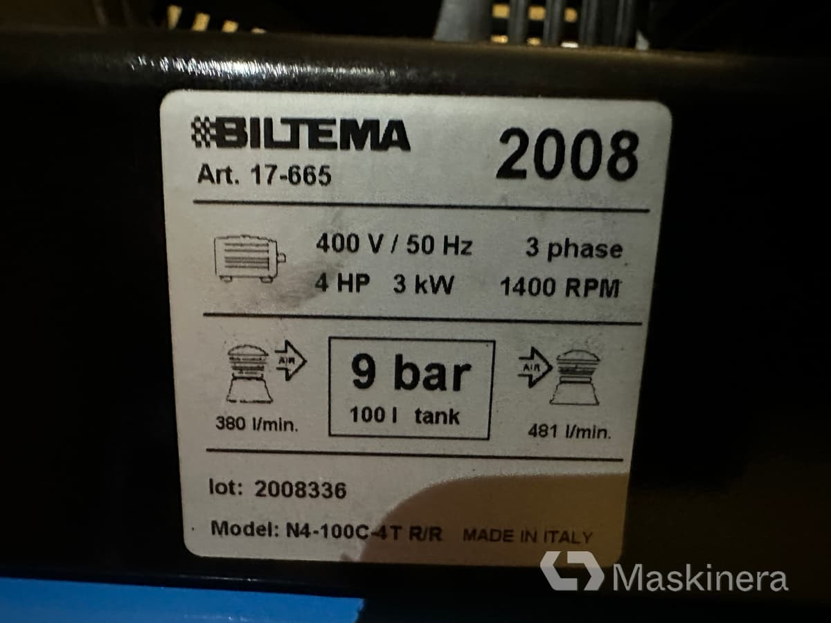 Kompressor Biltema LT100, oanvänd - Luftkompressor: bild 5 Kompressor Biltema LT100, oanvänd - Luftkompressor: bild 5