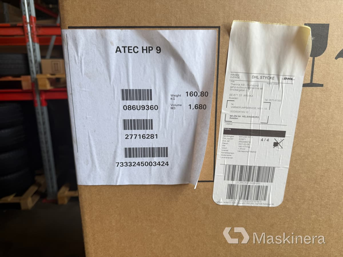 Luft Vatten - värmepump Thermia Atec Control Total 6-13 + HP 9 - Industriell klimatutrustning: bild 2 Luft Vatten - värmepump Thermia Atec Control Total 6-13 + HP 9 - Industriell klimatutrustning: bild 2