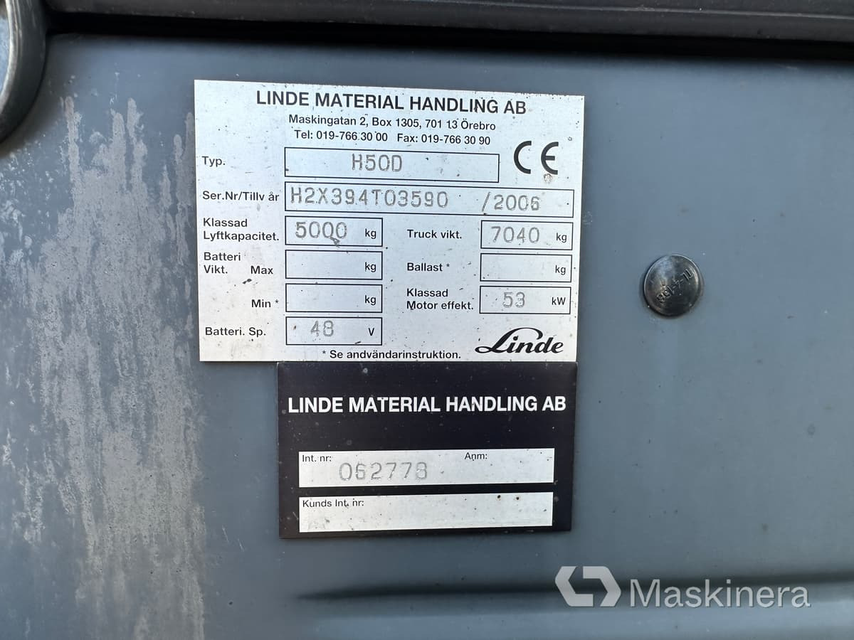 Dieseltruck Truck Linde H50D Triplex: bild 26