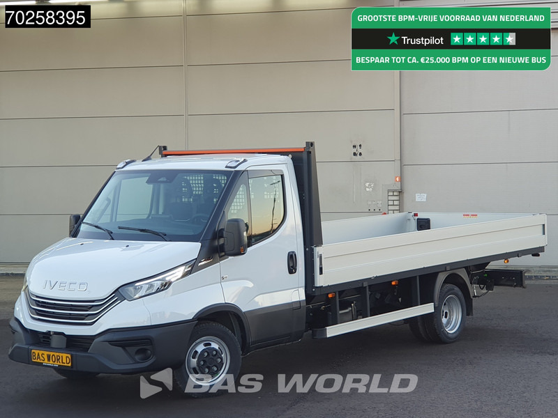Iveco Daily 35C21 3.0L 210PK Automaat 485cm lange Open Laadbak Dubbellucht Pickup CarPlay ACC Airco - Transportbil med flak: bild 1 Iveco Daily 35C21 3.0L 210PK Automaat 485cm lange Open Laadbak Dubbellucht Pickup CarPlay ACC Airco - Transportbil med flak: bild 1