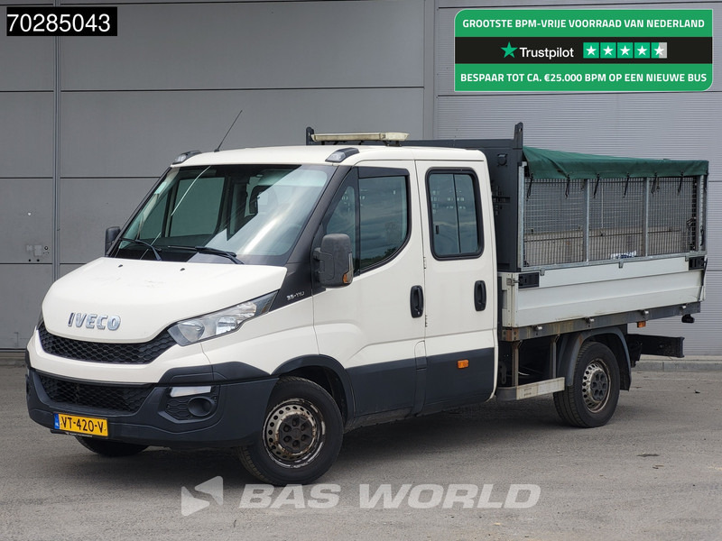 Iveco Daily 35S11 Open Laadbak met Kist Dubbel Cabine 3,5t Trekhaak Airco Pickup Pritsche Open Box Airco Trekhaak - Transportbil med flak: bild 1 Iveco Daily 35S11 Open Laadbak met Kist Dubbel Cabine 3,5t Trekhaak Airco Pickup Pritsche Open Box Airco Trekhaak - Transportbil med flak: bild 1