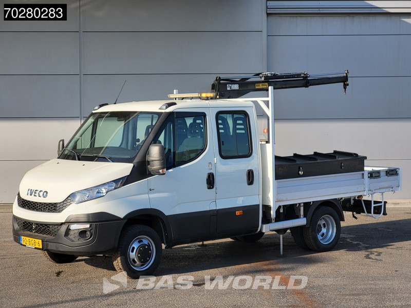 Iveco Daily 50C17 3,0L Automaat 170PK HIAB 017T-2 DC Open laadbak Dubbellucht Airco Euro6 Pickup Crane Kraanwagen Kranwagen Pritsche Airco D - Transportbil med flak: bild 2 Iveco Daily 50C17 3,0L Automaat 170PK HIAB 017T-2 DC Open laadbak Dubbellucht Airco Euro6 Pickup Crane Kraanwagen Kranwagen Pritsche Airco D - Transportbil med flak: bild 2