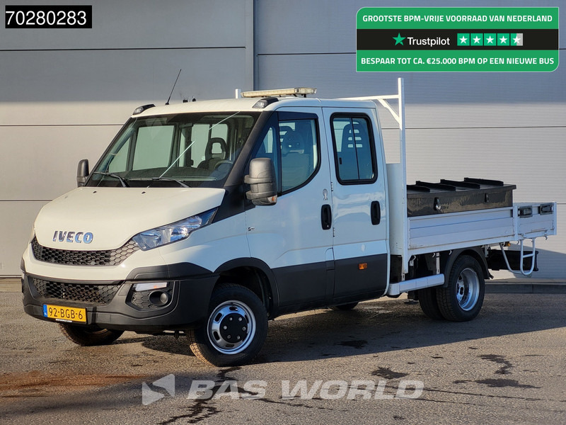 Iveco Daily 50C17 3,0L Automaat 170PK HIAB 017T-2 DC Open laadbak Dubbellucht Airco Euro6 Pickup Crane Kraanwagen Kranwagen Pritsche Airco D - Transportbil med flak: bild 1 Iveco Daily 50C17 3,0L Automaat 170PK HIAB 017T-2 DC Open laadbak Dubbellucht Airco Euro6 Pickup Crane Kraanwagen Kranwagen Pritsche Airco D - Transportbil med flak: bild 1