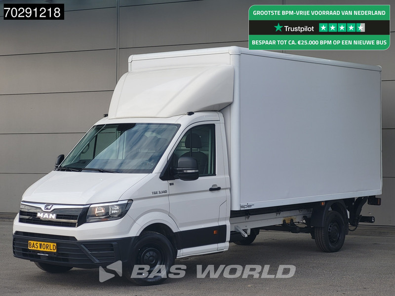 MAN TGE 3.140 Laadklep Automaat Bakwagen Airco Cruise Camera Euro6 Meubelbak Koffer 20m3 Airco Cruise control - Volymskåp: bild 1 MAN TGE 3.140 Laadklep Automaat Bakwagen Airco Cruise Camera Euro6 Meubelbak Koffer 20m3 Airco Cruise control - Volymskåp: bild 1