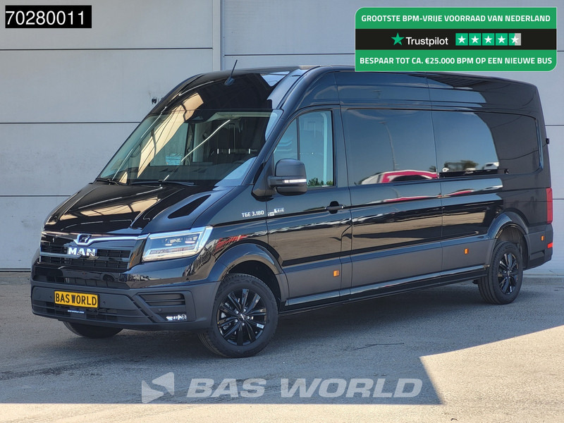 MAN TGE 3.180 4x4 Automaat 2025 Facelift L4H3 LED ACC Navi Airco Cruise Camera Parkeersensoren L3H2 Allrad 4WD 15m3 Airco - Skåpbil: bild 1 MAN TGE 3.180 4x4 Automaat 2025 Facelift L4H3 LED ACC Navi Airco Cruise Camera Parkeersensoren L3H2 Allrad 4WD 15m3 Airco - Skåpbil: bild 1