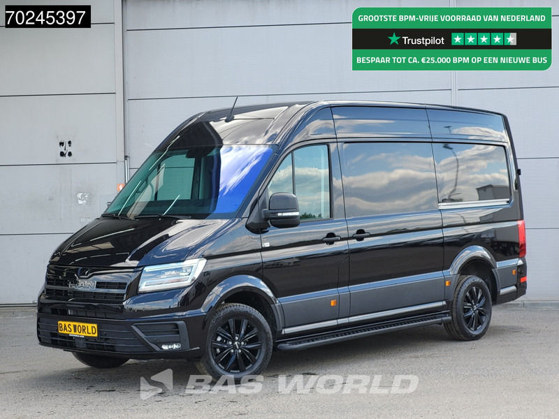 MAN TGE 3.180 Automaat Black Edition Dubbele Schuifdeur L3H3 Camera CarPlay LED Velgen L2H2 11m3 Airco Cruise control - Skåpbil: bild 1 MAN TGE 3.180 Automaat Black Edition Dubbele Schuifdeur L3H3 Camera CarPlay LED Velgen L2H2 11m3 Airco Cruise control - Skåpbil: bild 1