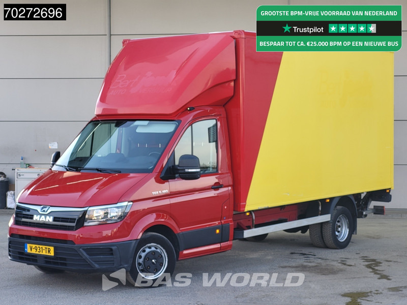MAN TGE 5.180 Automaat Laadklep Zijdeur Bakwagen 180PK Lat om Lat Airco Cruise Meubelbak Koffer 22m3 Airco Cruise control - Volymskåp: bild 1 MAN TGE 5.180 Automaat Laadklep Zijdeur Bakwagen 180PK Lat om Lat Airco Cruise Meubelbak Koffer 22m3 Airco Cruise control - Volymskåp: bild 1