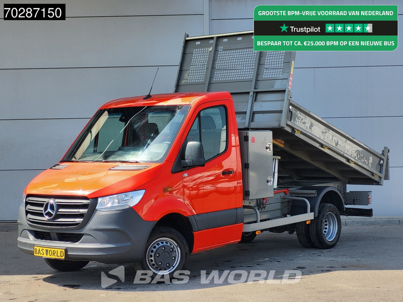 Mercedes-Benz Sprinter 514 CDI Kipper met Kist Dubbellucht 3,5t Trekhaak Airco Cruise Euro6 Tipper Benne Kieper 2m3 Airco Trekhaak Cruise control - Transportbil med tippflak: bild 1 Mercedes-Benz Sprinter 514 CDI Kipper met Kist Dubbellucht 3,5t Trekhaak Airco Cruise Euro6 Tipper Benne Kieper 2m3 Airco Trekhaak Cruise control - Transportbil med tippflak: bild 1