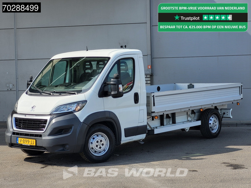 Peugeot Boxer 165PK Open Laadbak Luchtvering Trekhaak Navi Airco Euro6 Pritsche Pickup Open Box Airco Trekhaak - Transportbil med flak: bild 1 Peugeot Boxer 165PK Open Laadbak Luchtvering Trekhaak Navi Airco Euro6 Pritsche Pickup Open Box Airco Trekhaak - Transportbil med flak: bild 1