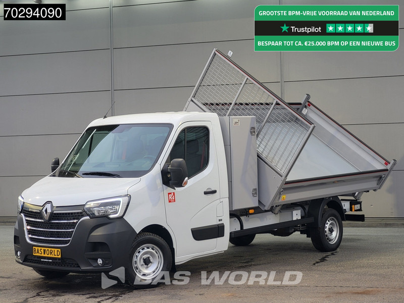 Renault Master 165PK 3 zijdige Kipper met Kist Trekhaak Airco Cruise Tipper Kieper Benne Airco Trekhaak Cruise control - Transportbil med tippflak: bild 1 Renault Master 165PK 3 zijdige Kipper met Kist Trekhaak Airco Cruise Tipper Kieper Benne Airco Trekhaak Cruise control - Transportbil med tippflak: bild 1