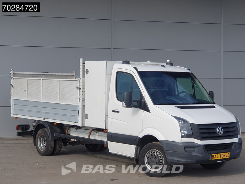 Volkswagen Crafter 136pk Open Laadbak met Kist Dubbellucht 3,5t Trekhaak Airco Euro6 Tipper Benne Kieper Airco Trekhaak - Transportbil med flak: bild 3 Volkswagen Crafter 136pk Open Laadbak met Kist Dubbellucht 3,5t Trekhaak Airco Euro6 Tipper Benne Kieper Airco Trekhaak - Transportbil med flak: bild 3