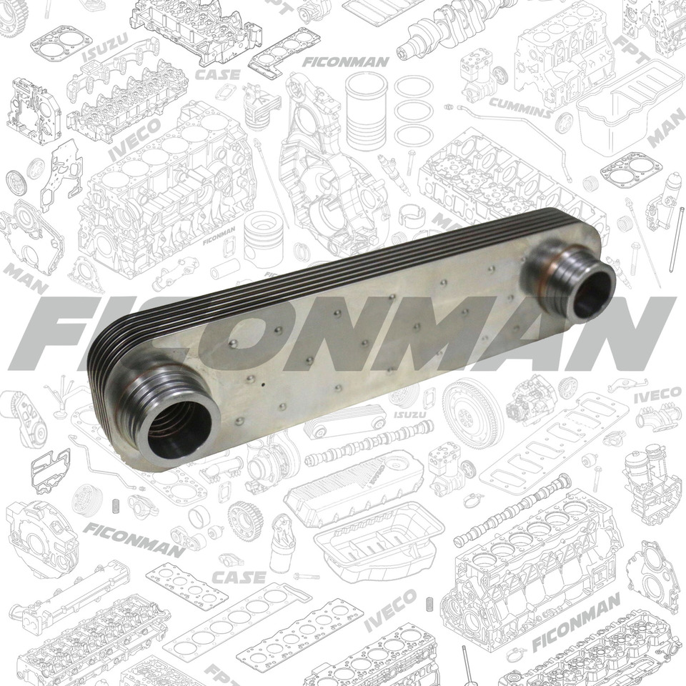 FPT IVECO CASE Cursor9 Euro 6 F2CFE612 A/B/D F2CFE614A*B041/F2CGE614F*V004 5802431166 OIL COOLER CORE 504127469 504130575 5801389774 - Oljekylare för Lastbil: bild 1 FPT IVECO CASE Cursor9 Euro 6 F2CFE612 A/B/D F2CFE614A*B041/F2CGE614F*V004 5802431166 OIL COOLER CORE 504127469 504130575 5801389774 - Oljekylare för Lastbil: bild 1