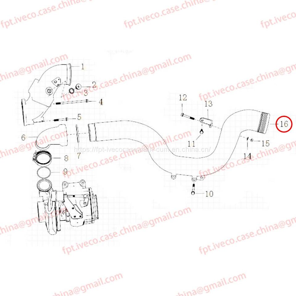 MAN D2066 Intercooler front intake pipe 09411-5173 - Kylsystem: bild 3 MAN D2066 Intercooler front intake pipe 09411-5173 - Kylsystem: bild 3