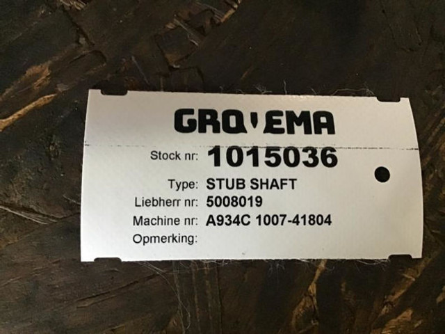 Liebherr Stub Shaft - Styrspindel: bild 2 Liebherr Stub Shaft - Styrspindel: bild 2
