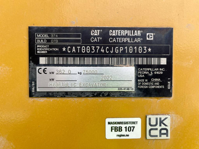 Cat 374-07B - Bandgrävare: bild 5 Cat 374-07B - Bandgrävare: bild 5