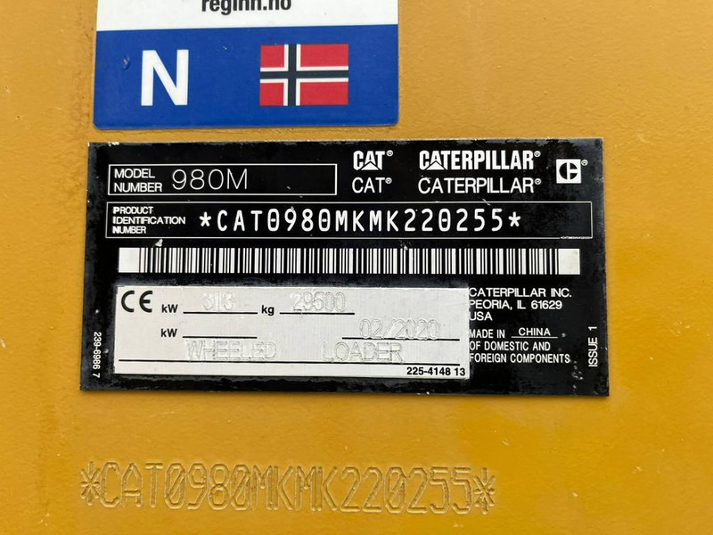 Cat 980M *Reserved* - Hjullastare: bild 5 Cat 980M *Reserved* - Hjullastare: bild 5