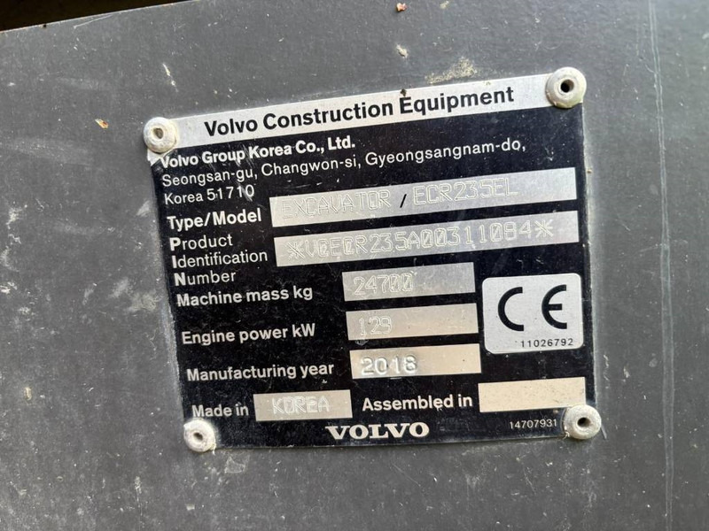 Volvo ECR 235 EL - Bandgrävare: bild 5 Volvo ECR 235 EL - Bandgrävare: bild 5