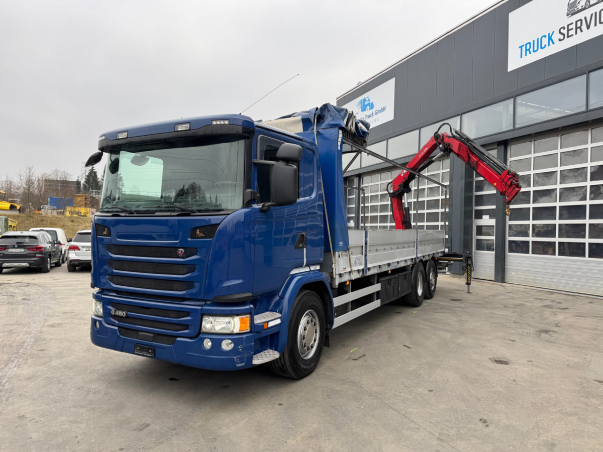 SCANIA G450 6x2 Hiab 122-4 - Kranbil: bild 1 SCANIA G450 6x2 Hiab 122-4 - Kranbil: bild 1