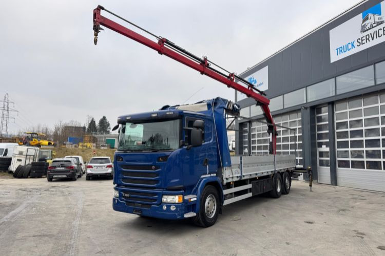 Scania G450 6x2 Hiab 122-4 - Kranbil, Flakbil: bild 5 Scania G450 6x2 Hiab 122-4 - Kranbil, Flakbil: bild 5