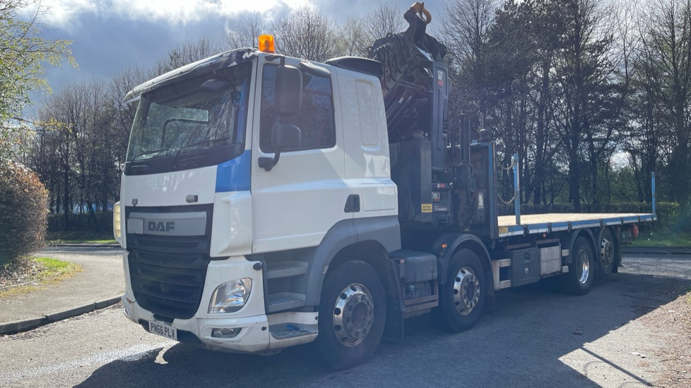 DAF CF 460 - Flakbil, Kranbil: bild 2 DAF CF 460 - Flakbil, Kranbil: bild 2