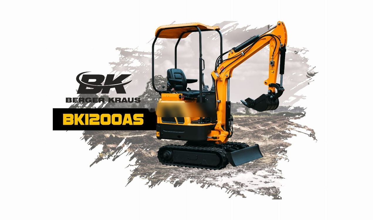 Berger Kraus Nowy BERGER KRAUS BK1200AS KUBOTA skrętne ramie +osprzet - Minigrävmaskin: bild 2 Berger Kraus Nowy BERGER KRAUS BK1200AS KUBOTA skrętne ramie +osprzet - Minigrävmaskin: bild 2