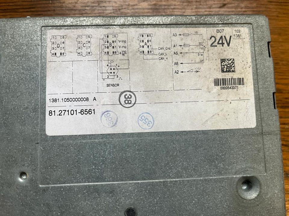MAN TGX TGS TGA TGL Tachograph 81.27101-6561 - Färdskrivar för Lastbil: bild 2 MAN TGX TGS TGA TGL Tachograph 81.27101-6561 - Färdskrivar för Lastbil: bild 2