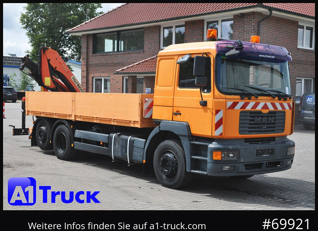 MAN MAN F 2000 26.464 Intarder Kran PK 15.500 Funk, - Kranbil, Flakbil: bild 1 MAN MAN F 2000 26.464 Intarder Kran PK 15.500 Funk, - Kranbil, Flakbil: bild 1