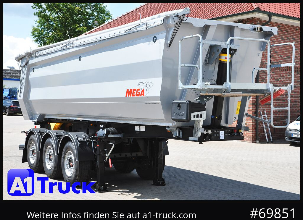 REISCH Mega 28m³ Lift Stahl SAF Hardox - Tippbil semitrailer: bild 1 REISCH Mega 28m³ Lift Stahl SAF Hardox - Tippbil semitrailer: bild 1
