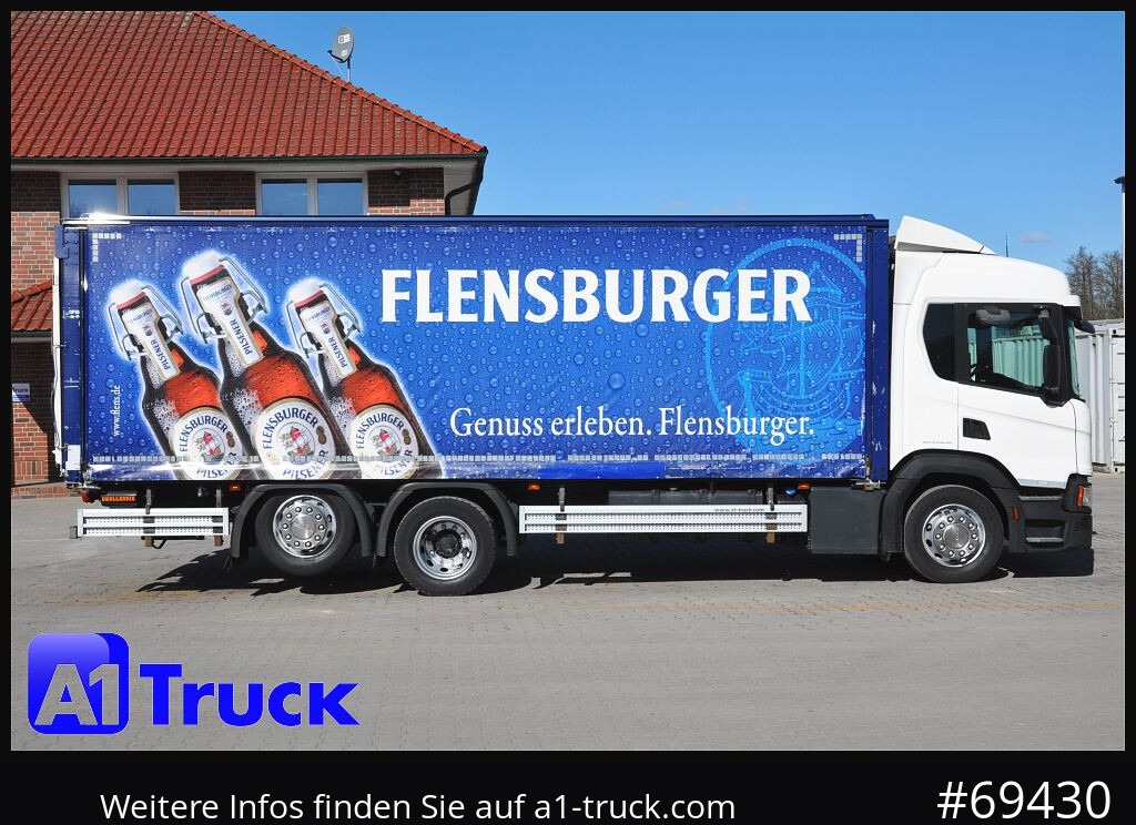 Dryckestransport lastbil SCANIA P 320 P 6x2,, Getränke, Lenkachse, LBW: Dhollandia DHLM 30: bild 8