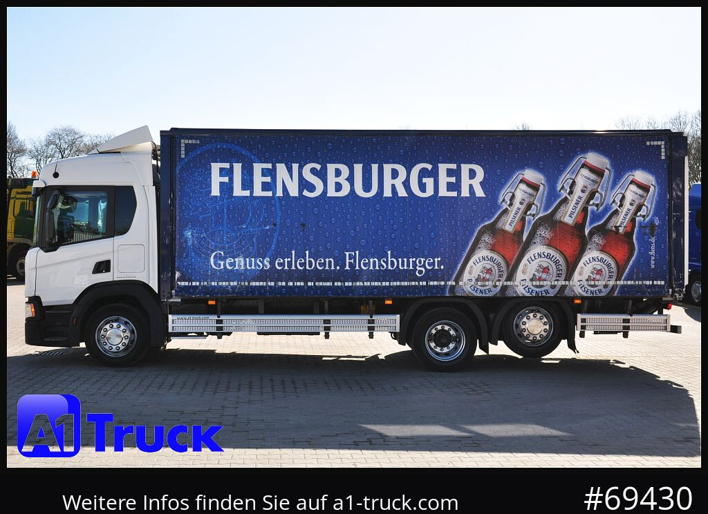 Dryckestransport lastbil SCANIA P 320 P 6x2,, Getränke, Lenkachse, LBW: Dhollandia DHLM 30: bild 12