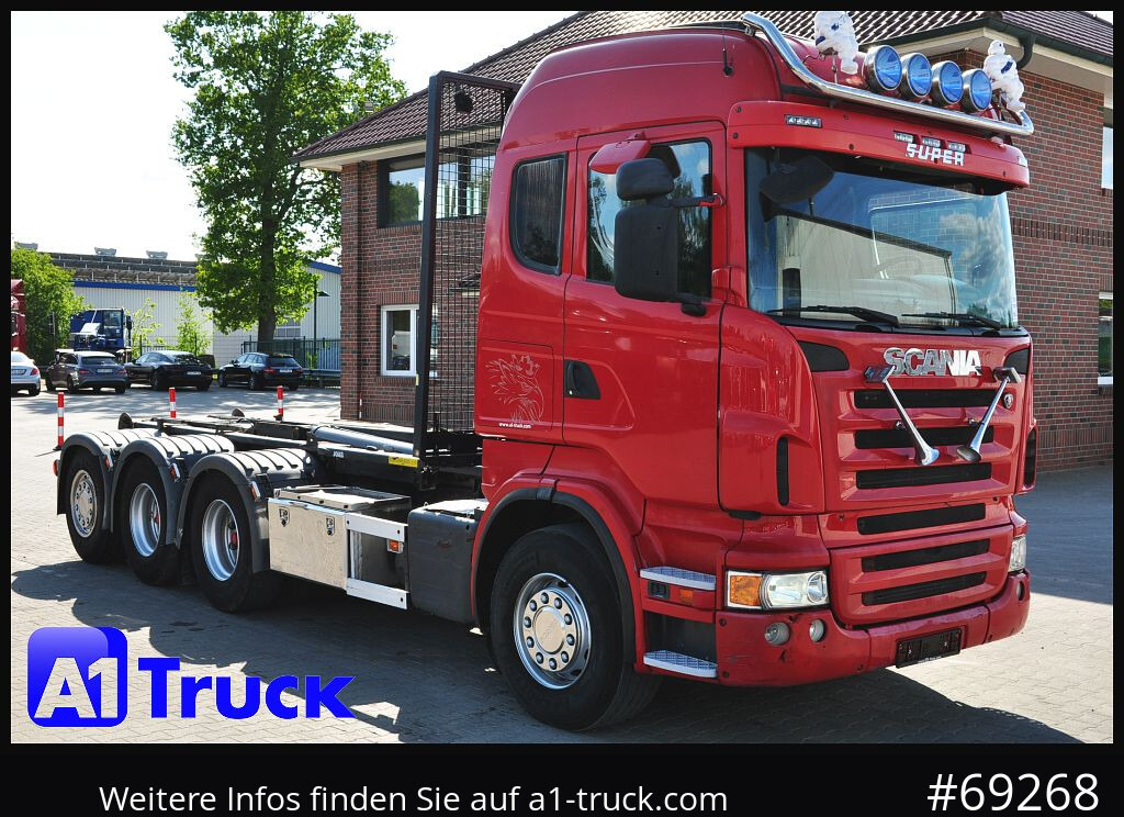 SCANIA R480, Abrollkipper Joab, 8x4, Lift-Lenkachse, - Lastväxlare lastbil: bild 1 SCANIA R480, Abrollkipper Joab, 8x4, Lift-Lenkachse, - Lastväxlare lastbil: bild 1