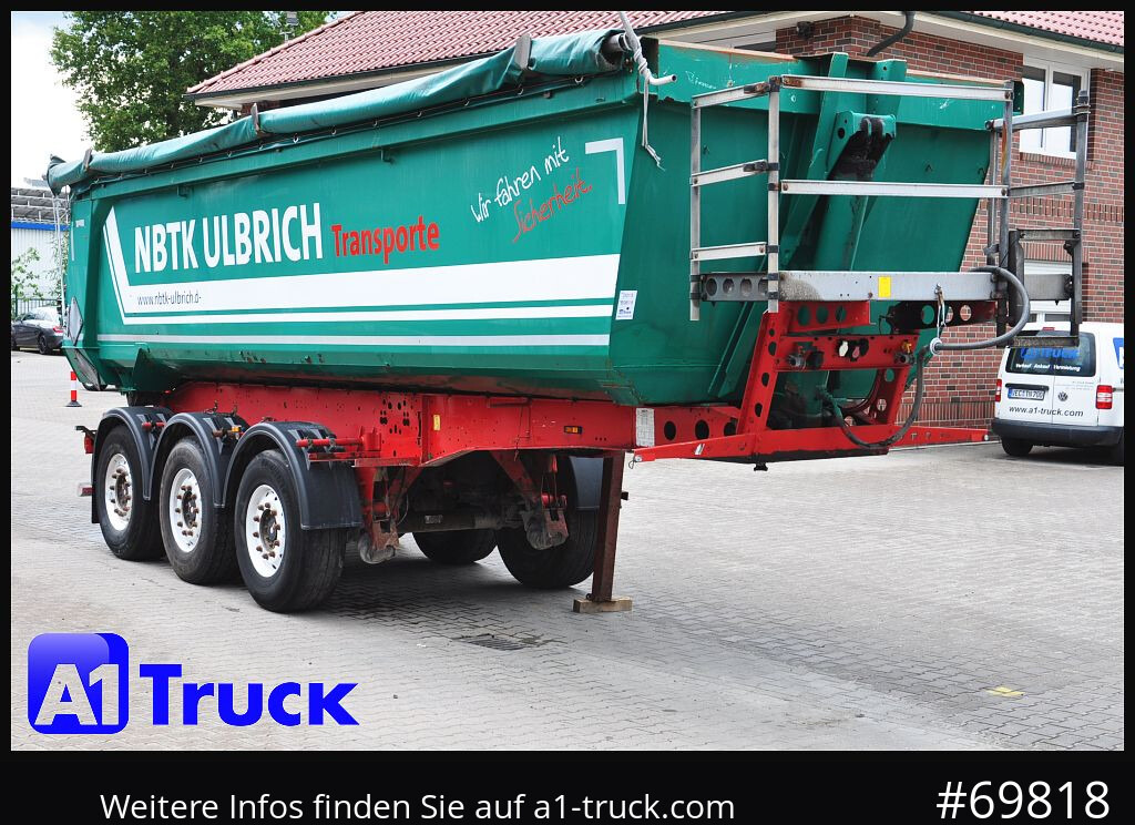 SCHMITZ SKI 24 7.2 Stahl, 28m³, Liftachse, - Tippbil semitrailer: bild 1 SCHMITZ SKI 24 7.2 Stahl, 28m³, Liftachse, - Tippbil semitrailer: bild 1