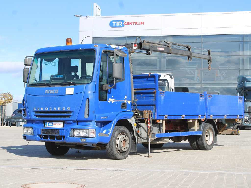 Iveco EUROCARGO 100E17, EURO 3, HYDRAULIC ARM HIAB 035-2 - Flakbil, Kranbil: bild 1 Iveco EUROCARGO 100E17, EURO 3, HYDRAULIC ARM HIAB 035-2 - Flakbil, Kranbil: bild 1