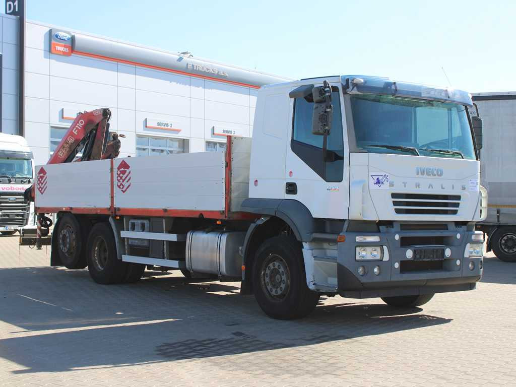 Iveco STRALIS 400, 6X2, EURO 3, HYDRAULIC ARM FASSI F110 - Flakbil, Kranbil: bild 3 Iveco STRALIS 400, 6X2, EURO 3, HYDRAULIC ARM FASSI F110 - Flakbil, Kranbil: bild 3