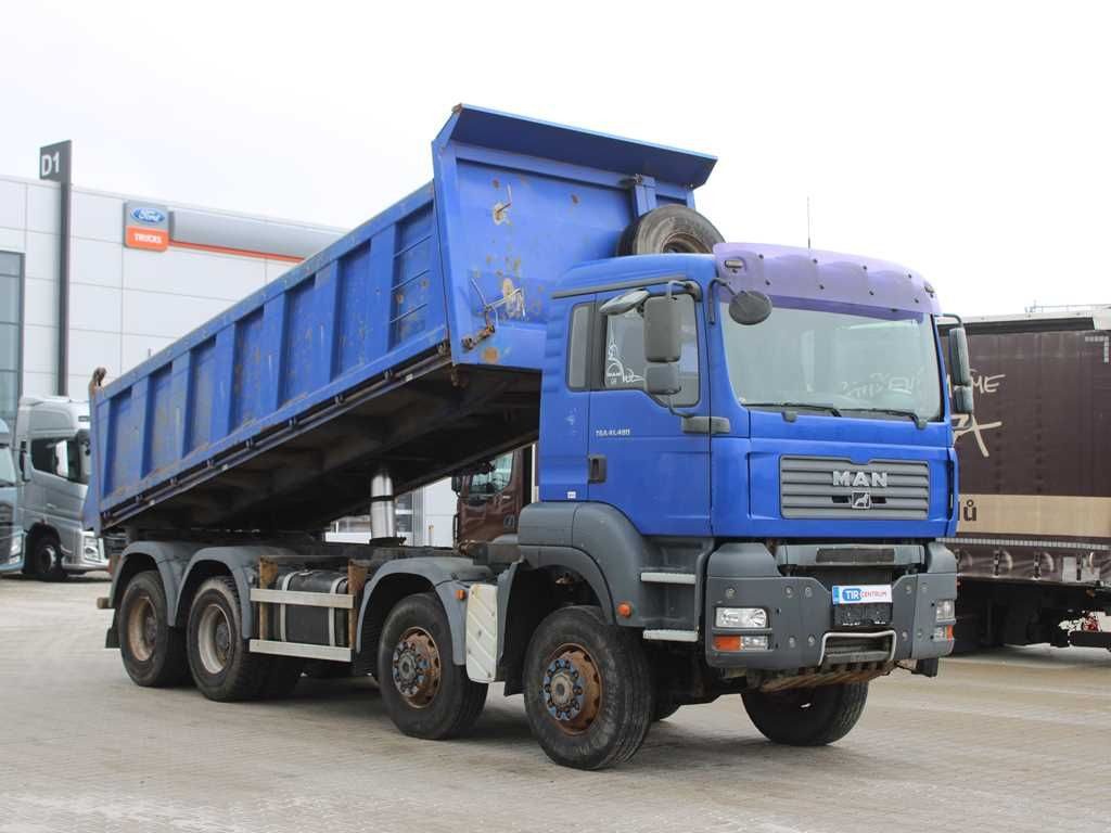 MAN TGA 41.480, 8X6, THREE-SIDED, EURO 3, RETARDER - Tippbil lastbil: bild 2 MAN TGA 41.480, 8X6, THREE-SIDED, EURO 3, RETARDER - Tippbil lastbil: bild 2