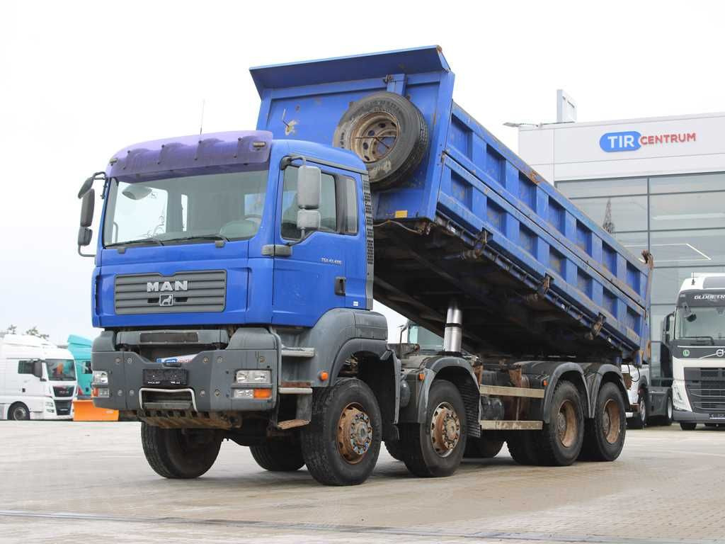MAN TGA 41.480, 8X6, THREE-SIDED, EURO 3, RETARDER - Tippbil lastbil: bild 1 MAN TGA 41.480, 8X6, THREE-SIDED, EURO 3, RETARDER - Tippbil lastbil: bild 1