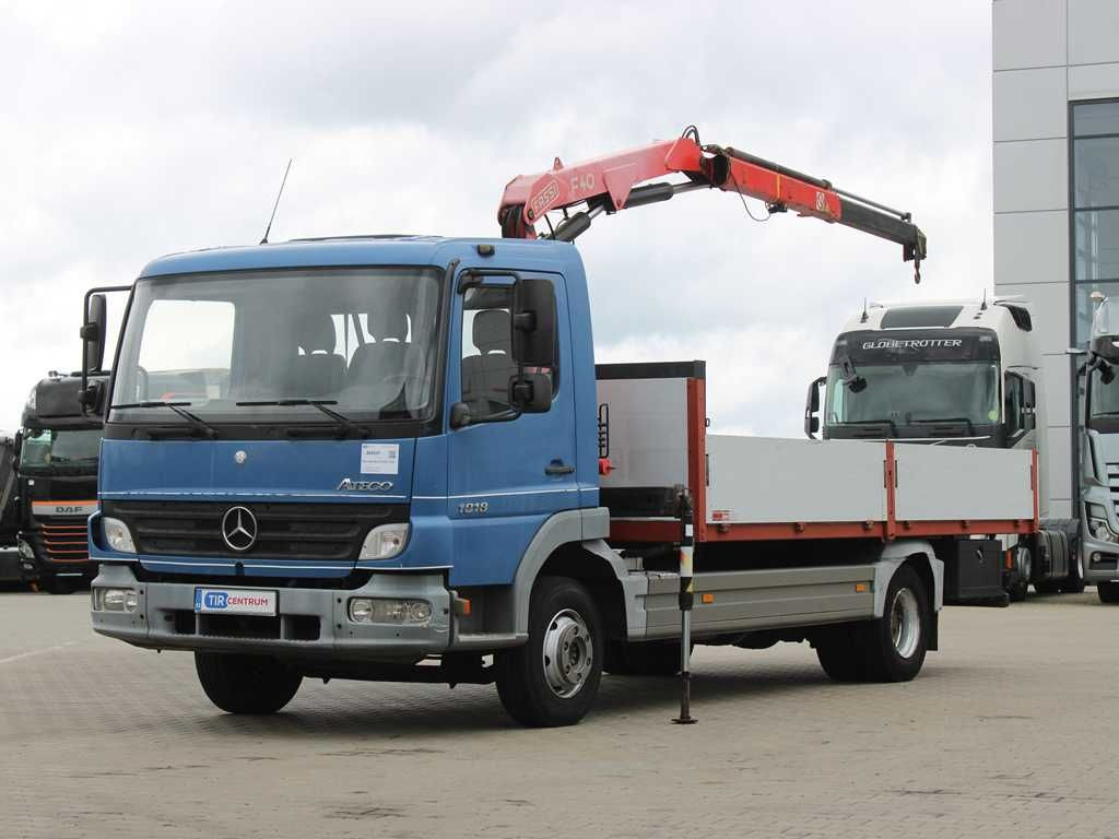 Mercedes-Benz ATEGO 1018, EURO 3, CRANE FASSI F40A.21 - Flakbil, Kranbil: bild 1 Mercedes-Benz ATEGO 1018, EURO 3, CRANE FASSI F40A.21 - Flakbil, Kranbil: bild 1