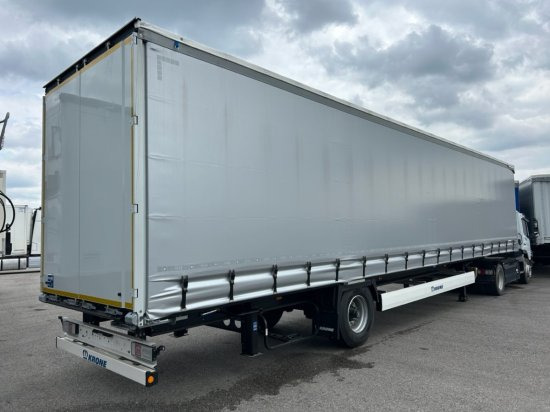 Krone 1-achs Auflieger, Heckabstützung XL Zertifikat, Edscha-Verdeck, - Kapelltrailer: bild 4 Krone 1-achs Auflieger, Heckabstützung XL Zertifikat, Edscha-Verdeck, - Kapelltrailer: bild 4