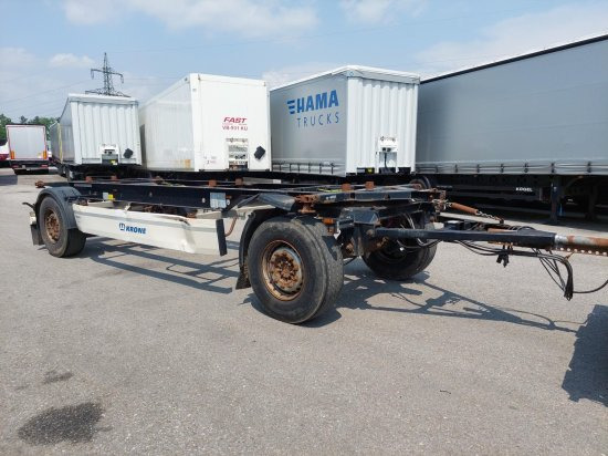 Krone AZ 18, Standard-Lafette Krone-Achsen, - Containersläp/ Växelflaksläp: bild 1 Krone AZ 18, Standard-Lafette Krone-Achsen, - Containersläp/ Växelflaksläp: bild 1