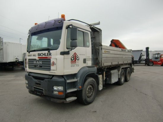 MAN TGA 33.430 6x4 Kipper, Manuel, E4 Palfinger Blatt-Blatt - Tippbil lastbil: bild 1 MAN TGA 33.430 6x4 Kipper, Manuel, E4 Palfinger Blatt-Blatt - Tippbil lastbil: bild 1