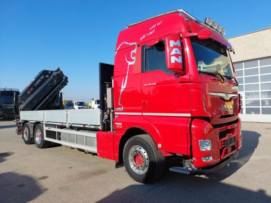 MAN TGX 26.510 BL Pritsche, Intarder, HIAB X-HIPRO 558EP-5, Alu-Felgen, Lenkachse, - Flakbil, Kranbil: bild 3 MAN TGX 26.510 BL Pritsche, Intarder, HIAB X-HIPRO 558EP-5, Alu-Felgen, Lenkachse, - Flakbil, Kranbil: bild 3