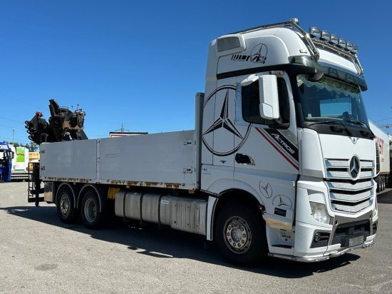 Mercedes-Benz Actros 2545 L 6x2, Retarder, Pritsche, Hiab XS 166 D-4 PRO, E5 - Flakbil, Kranbil: bild 3 Mercedes-Benz Actros 2545 L 6x2, Retarder, Pritsche, Hiab XS 166 D-4 PRO, E5 - Flakbil, Kranbil: bild 3