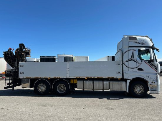 Mercedes-Benz Actros 2545 L 6x2, Retarder, Pritsche, Hiab XS 166 D-4 PRO, E5 - Flakbil, Kranbil: bild 4 Mercedes-Benz Actros 2545 L 6x2, Retarder, Pritsche, Hiab XS 166 D-4 PRO, E5 - Flakbil, Kranbil: bild 4